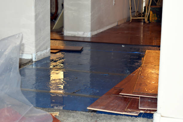 Professional Sewage Cleanup technician working in Glenville, CT